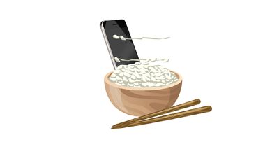  Apple ricorda: Non asciugate Iphone bagnato nel riso! 