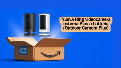  Ring Outdoor Camera Plus in offerta: 2K, batteria e visione notturna a colori a 59 