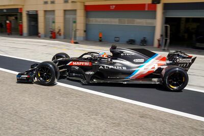  Test Pirelli: Ocon con l'Alpine fa 100 giri con le gomme da 18 