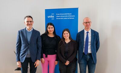  Incontro tra rettore e vertici di sh.asus all'Università  di Bolzano 